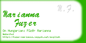 marianna fuzer business card
